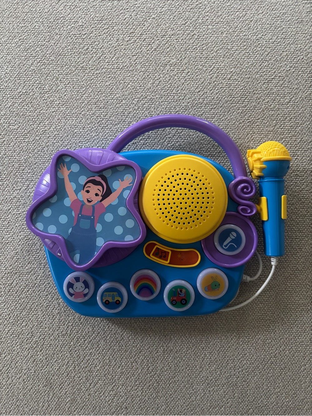 Ms Rachel Sing Along Boombox Musical Karaoke Toy Microphone Boom Box Dance